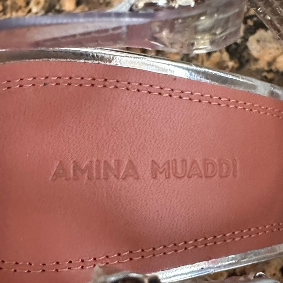 AMINA MUADDI Ursina Transparent Glass Pump Crystal Embellished - Picture 11 of 12